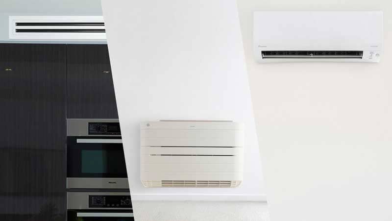 Image of different types of air conditioning system